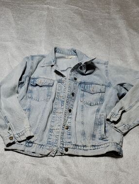 Honey Punch  DREAMER Light Blue Denim Jacket Medium Y2K